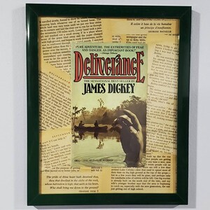 James Dickey - Deliverance - Vintage Paperback Book Cover Collage Art 8x10