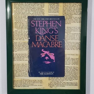 Stephen King - Danse Macabre - Vintage Paperback Book Cover Collage Art 8x10 - Horror