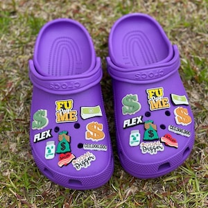 Croc Charms, Clog Shoe Charms, Money, Boss