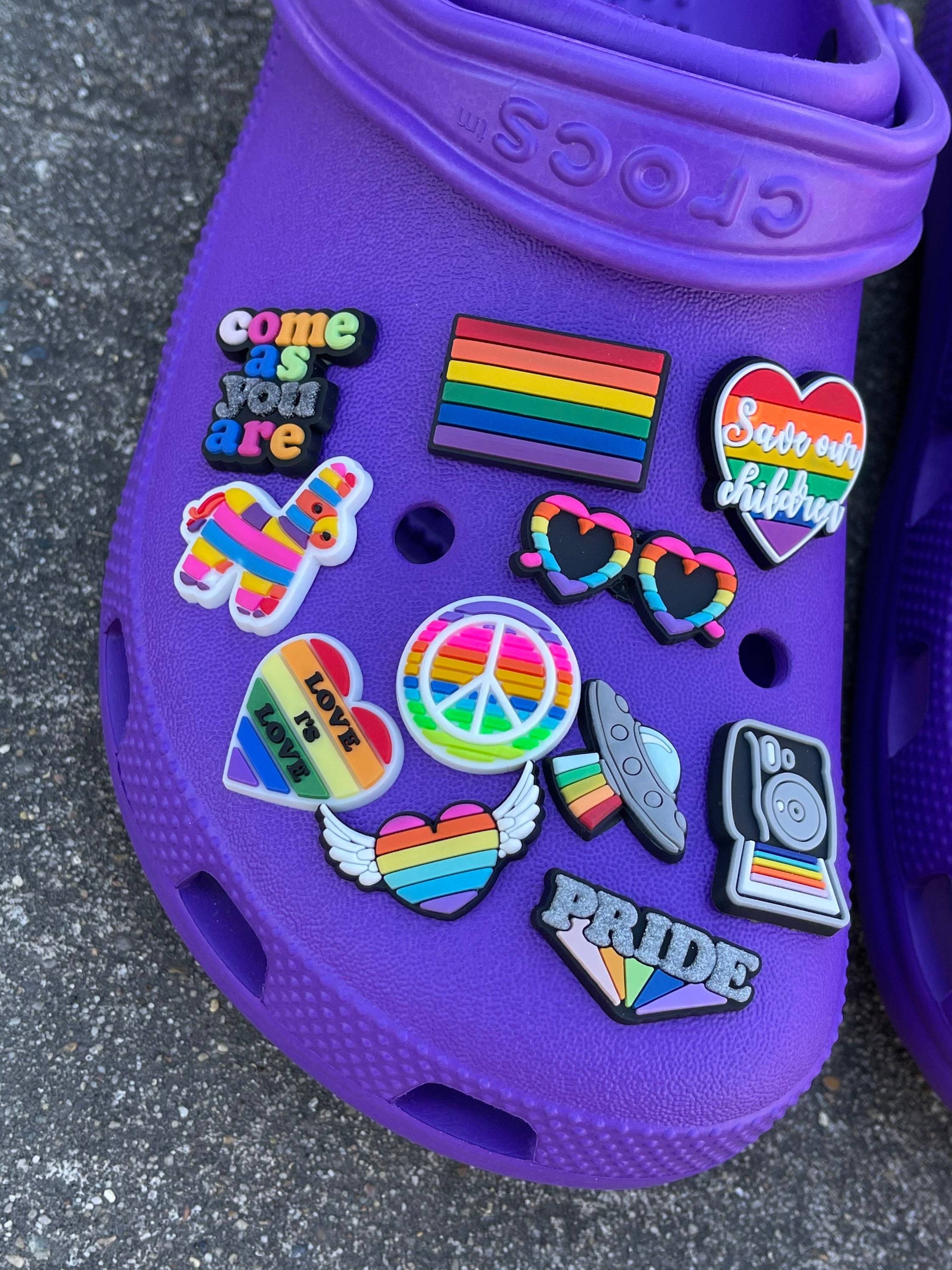 Croc Charms, Clog Shoe Charms, Pride, Rainbow, LGBTQ, Pride Month -   Canada