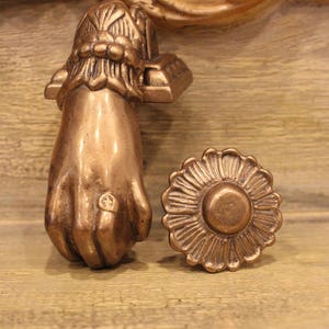 Victorian Style Brass Hand Door Knocker