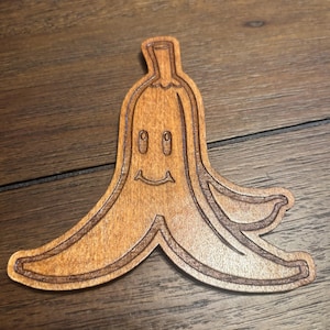 Stained basswood Banana Peel the Super Mario games with semi gloss finish