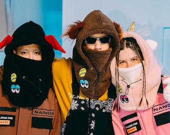 Skiing Mask Helmet Adult Hats/Balaclava/Hoodie, Ski/ Snowboard Sports Hood, Helmet Cover, Birthday Gifts/ Kids, Halloween/ Christmas Gift