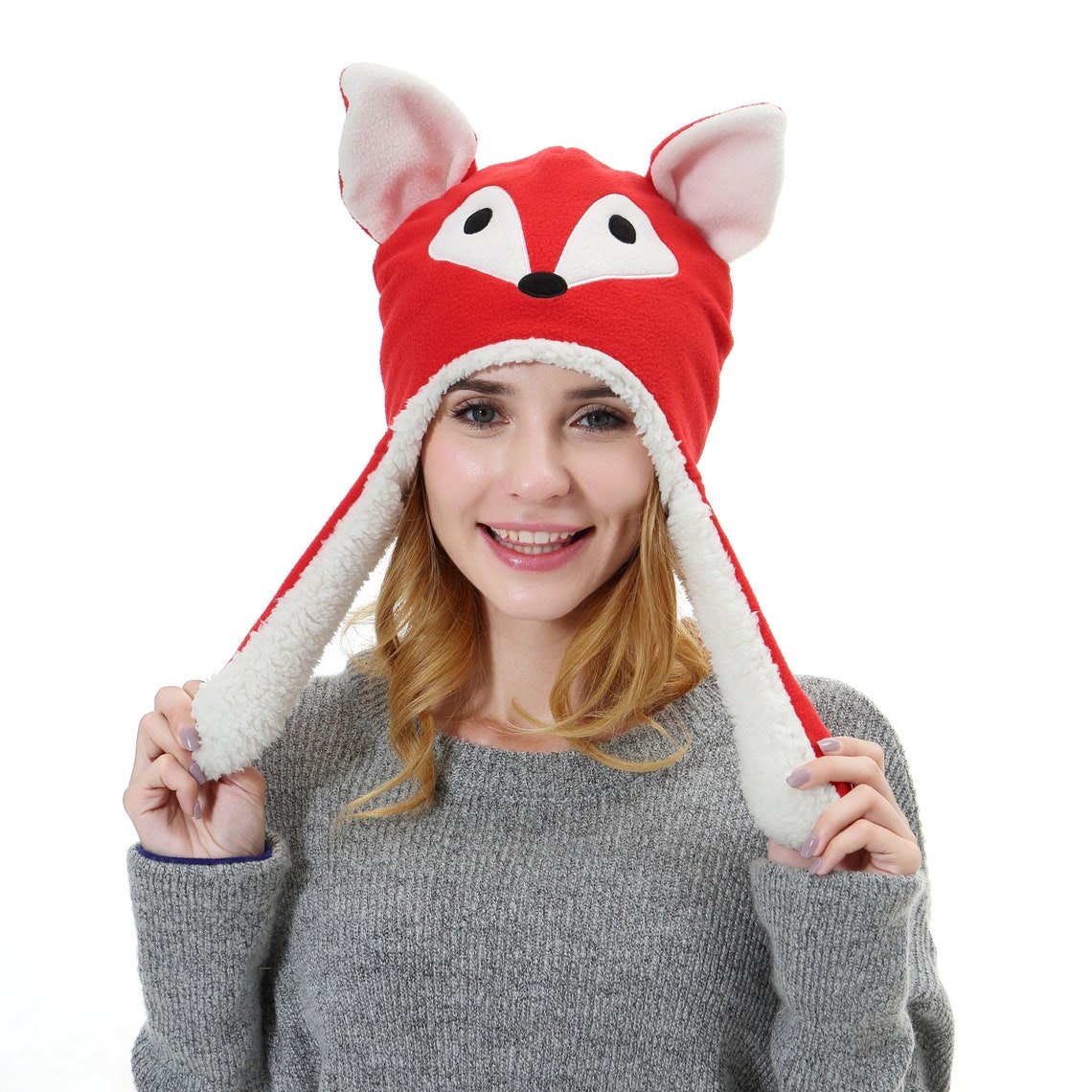 The latest moving ear fox hat Moving ear hat Party gift Etsy
