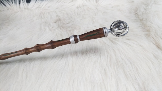Awakening Thunder Feather Looping Pine wand, Personalized Duel Masters Wizard Wooden Wand, Witch Wood wands, Valentines day/Birthday Gifts, 