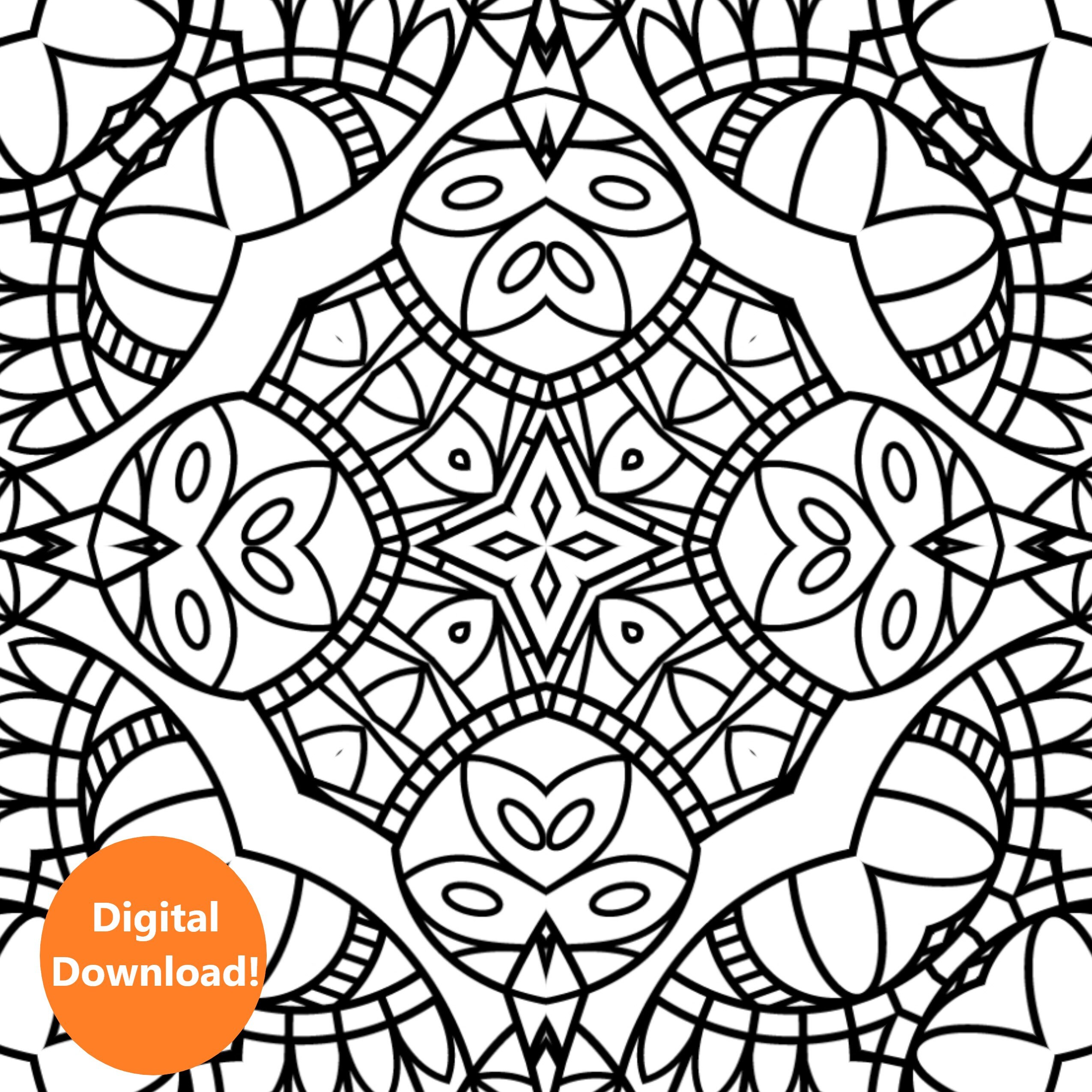 30 Colouring pages A4 colouring pages perfect for adults and | Etsy