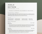 ATS Resume Template, Simple Resume and Clean Cv Professional ATS Friendly Resume Templates, Free Cover Letter Ats Cv Template for Word