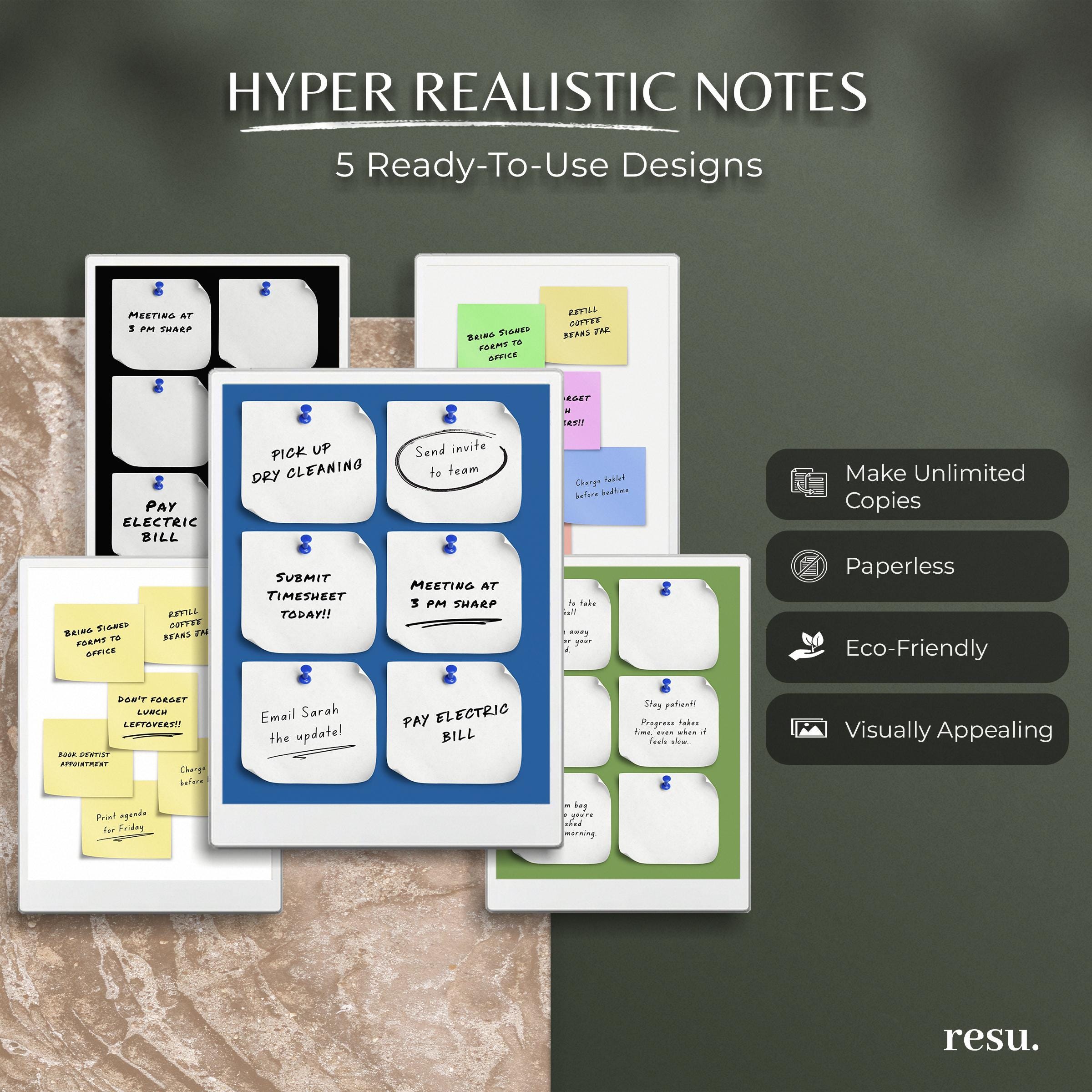 Sticky Notes Reminder Post It for Remarkable Paper Pro, Note Pad, to Do ...