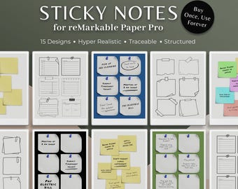 reMarkable Paper Pro Sticky Notes: Digital Planner (PDF)