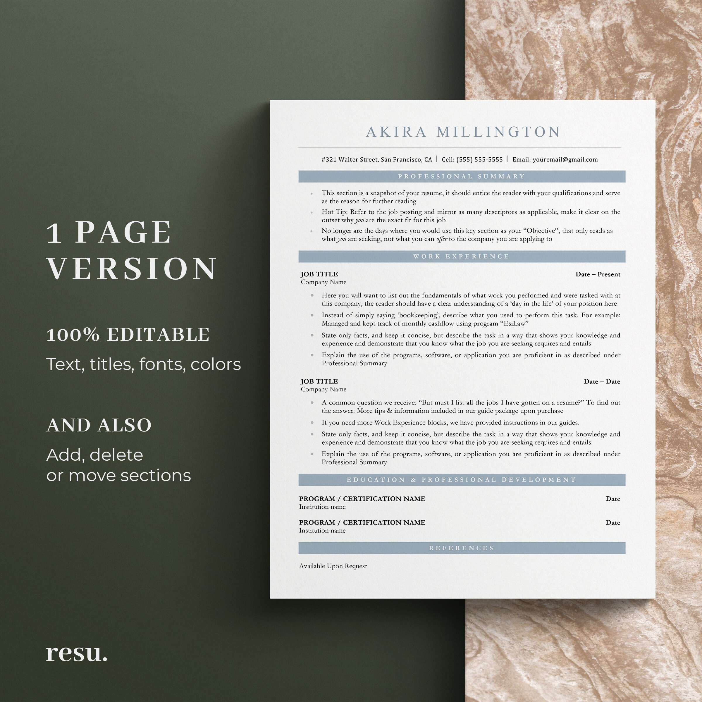 CV Template Simple, Resume Google Doc, Cv Template Word, Cv Google Docs ...