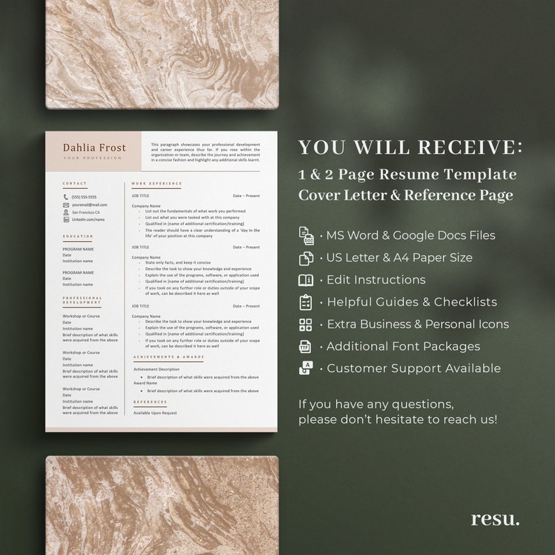 cv-google-docs-cv-templat-cv-template-word-resume-google-etsy-canada