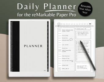 reMarkable Paper Pro Daily Planner: Minimalist 2026 Task Tracker (Digital)