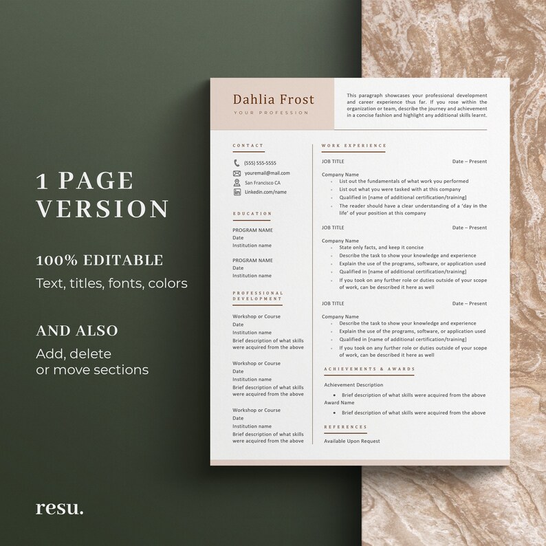 cv-google-docs-cv-templat-cv-template-word-resume-google-etsy-canada