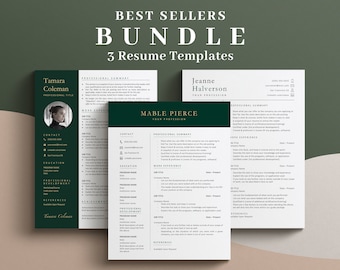 Bundle Word Resumes, Google Docs Resume, Cv Google Docs, Cv Template, Creative Executive Professional Modern Teacher Simple Best Seller CV