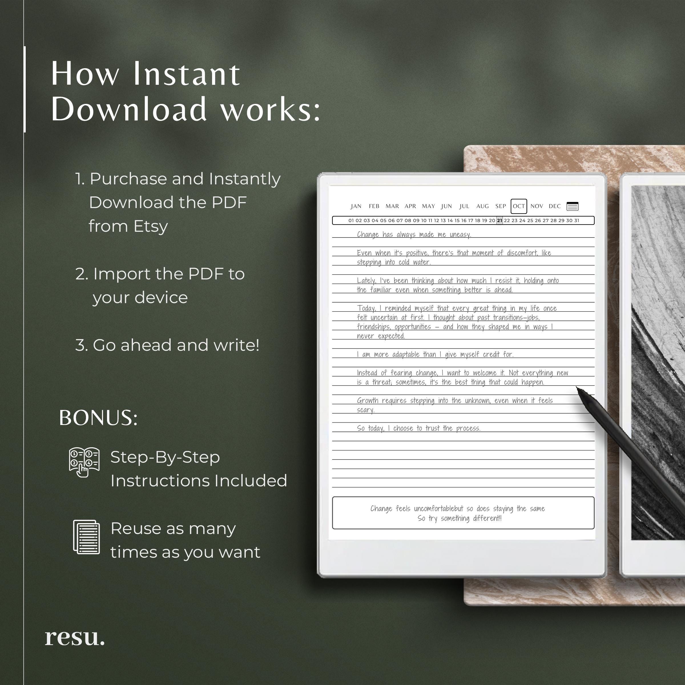 Pro Journal Remarkable Paper Pro Journal, Daily Notebook, Rmpp Notes, Gratitude ...