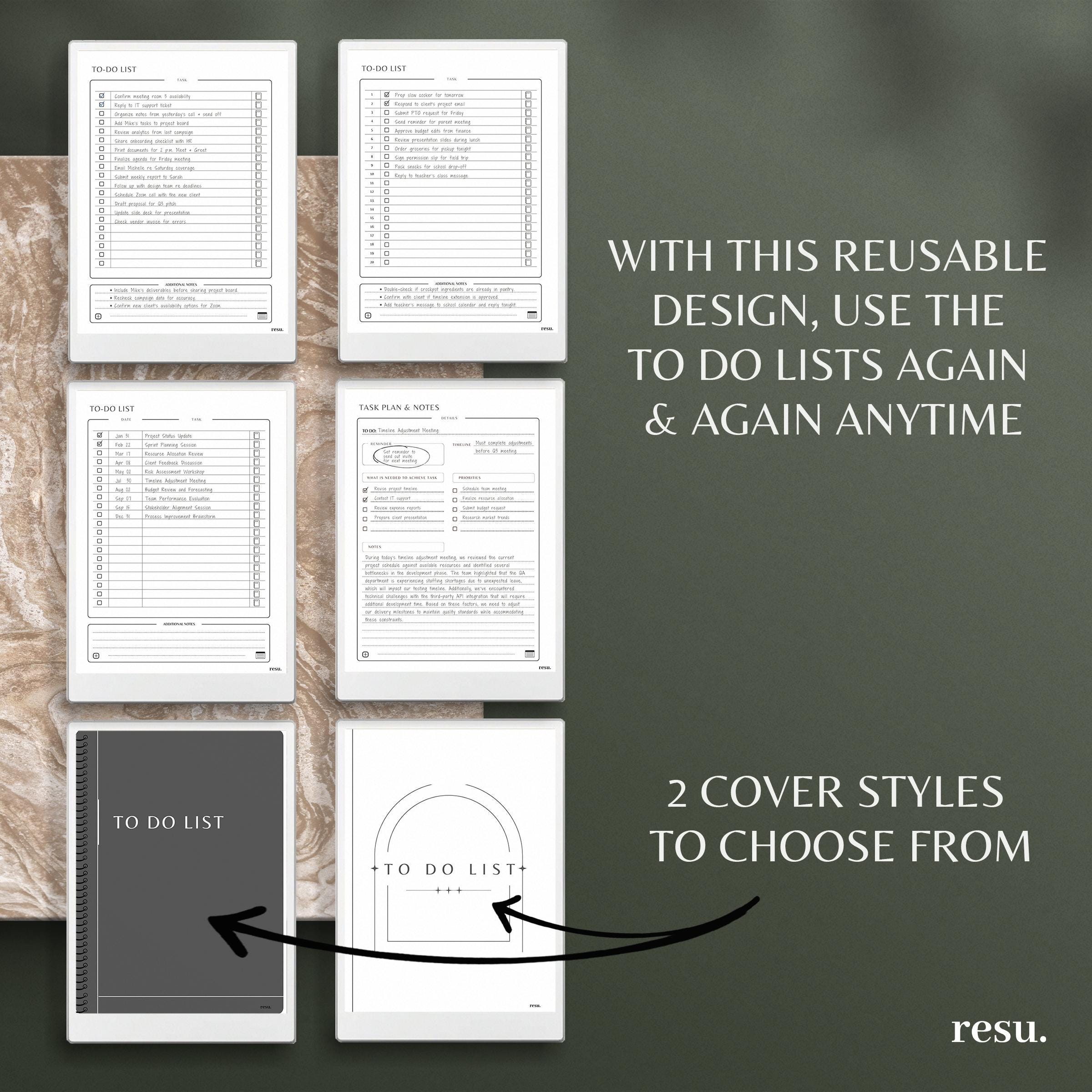 To Do List for Remarkable Paper Pro, Daily Project Management, Priority ...