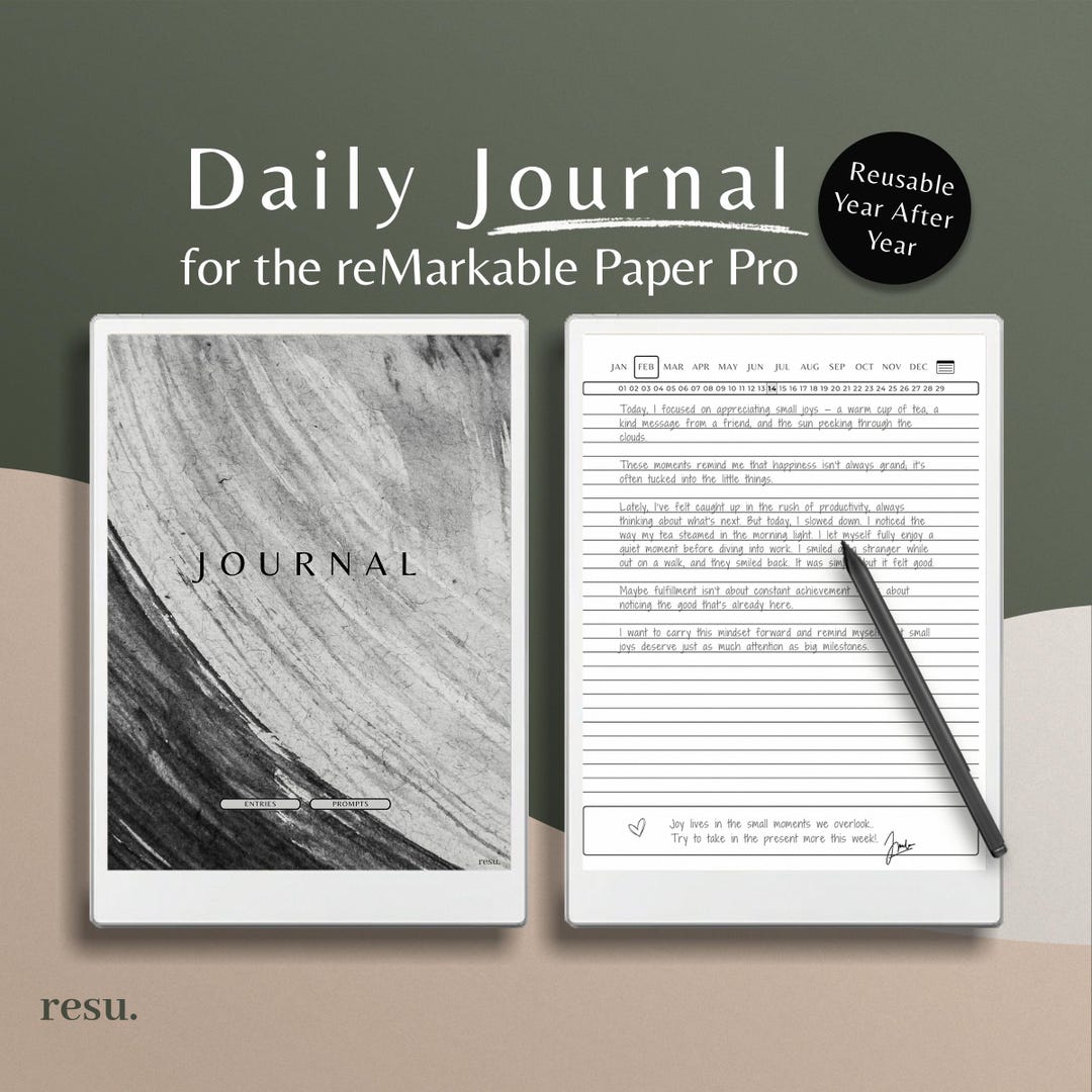 Pro Journal Remarkable Paper Pro Journal, Daily Notebook, Rmpp Notes, Gratitude ...