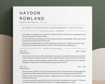 ATS Friendly Resume Template for Ms Word, ATS Resume Templates Google Docs, Minimalist ATS Compatible Resume Cv Design, Professional Resume