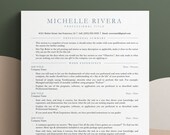 CV Template 1 Page, Medical Resume, CV Template Modern, CV Template Simple, Teacher Resume Design, Currículum ats Cover Letter + Reference
