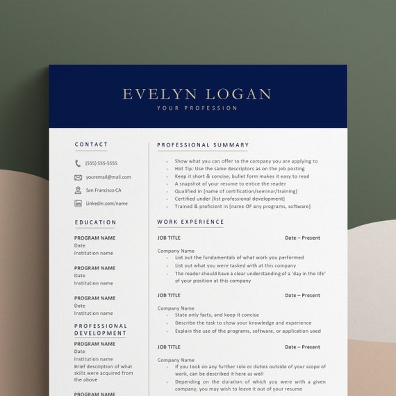 Resume Template, CV Resume, Google Docs Resume, CV Google Docs, CV Template 1 Page, Resume Template Word, Professional Resume, Modern Resume