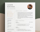 CV Template Modern, Google Docs Resume, College Resume Template, CV Template Simple, Resume Template Word, CV with Photo, 1 or 2 Page Resume