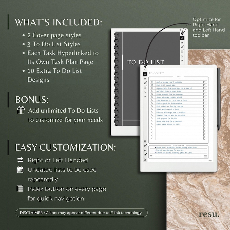 To Do List for reMarkable Paper Pro, Daily Project Management, Priority Task Tracker, Project List, Goal Planner, Minimalist To Do Templates image 3