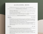 ATS Friendly Resume, Word Google Docs Resume, Teacher Resume Template, CV Professional, curriculum vitae, 1 or 2 Page Cover Letter Reference