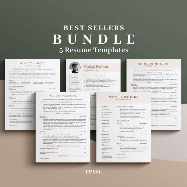 Resume Template, Resume Google Docs, Cv Template Word, Resume Bundle Set, Cv Google Docs, CV Template Modern, Best CV Creative Professional