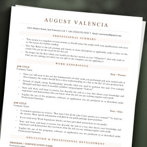 ATS Friendly Resume, Modern Resume, Teacher Cv, Cv Template Word, ATS Resume Template, Beige Cv Template Simple, Modern Cv 1 or 2 Pages image 4