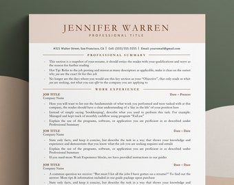 ATS-cv-sjabloon, Word- en Google Docs-cv, cv-templat, modern cv-ontwerp, cv Creative Professional, bestseller-cv met 1 of 2 pagina's