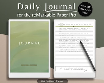 reMarkable Paper Pro Journal: Verlinkter eInk Planer (PDF)