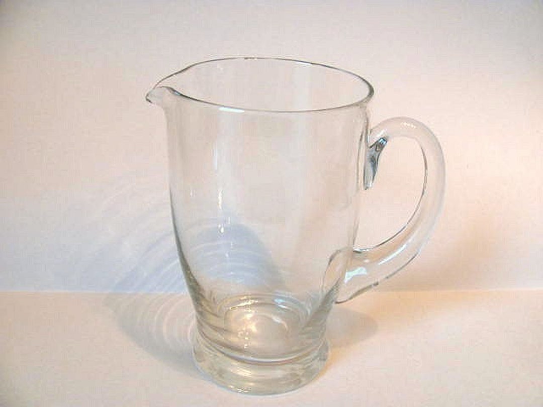 Vintage Clear Glass Cocktail Mixer Etsy