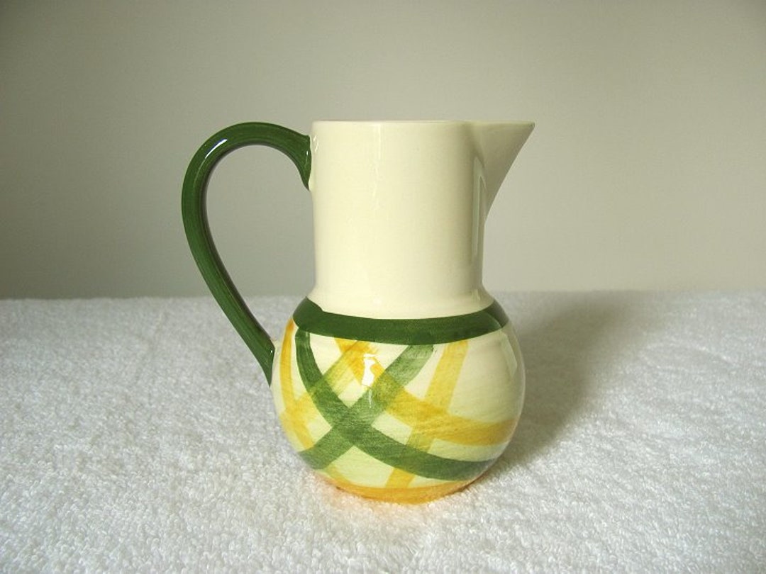 Vintage Vernon Kilns Gingham Creamer Etsy