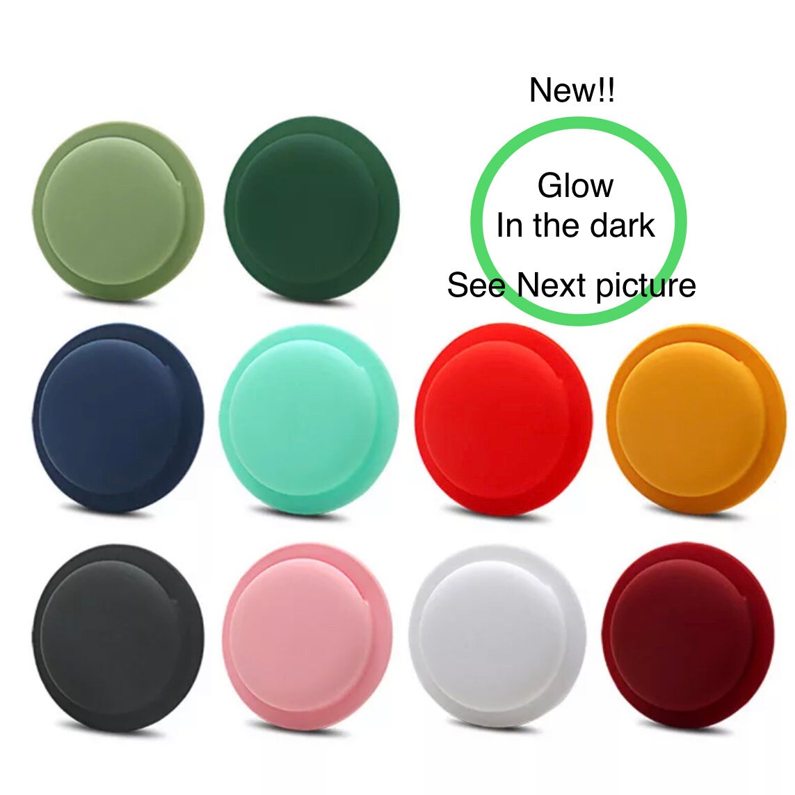 AirTag Sticker Silicone Protective Carry Case for Apple Airtag.