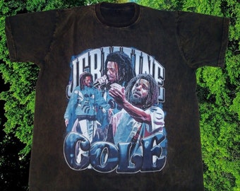 Vintage Wash J Cole T-Shirt, J Cole Vintage Oversized Shirt, Retro 90s J Cole Unisex Graphic Tee, J Cole Gift For Him n Her