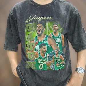 Jayson Tatum Basketball Player Vintage Graphic Unisex T-Shirt - Teeruto
