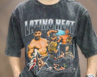 Vintage Wash Eddie Guerrero T-shirt, Retro Eddie Latino Heat Wrestlemania  Oversize T-Shirt, 90s Vintage Unisex Graphic Tee