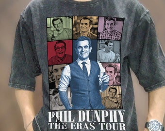 lavage vintage Phil Dunphy Eras Tour T-shirt, t-shirt d'acteur vintage, chemise de famille moderne Phil Dunphy, t-shirt graphique vintage des années 90 Phil Dunphy