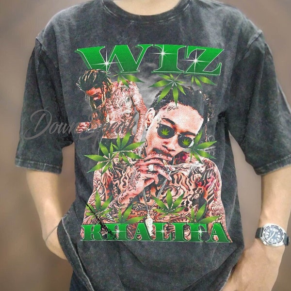 Vintage Wiz Khalifa T-Shirt, Vintage Wash Wiz Khalifa Oversized T Shirt, Wiz Khalifa Sweatshirt, Wiz Khalifa 90s Retro Shirt