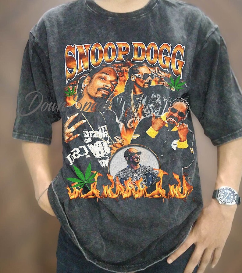 Vintage Snoop Dogg Tshirt, Vintage Wash Snoop Dogg Oversized Shirt, Hip Hop Shirt, Rapper Shirt