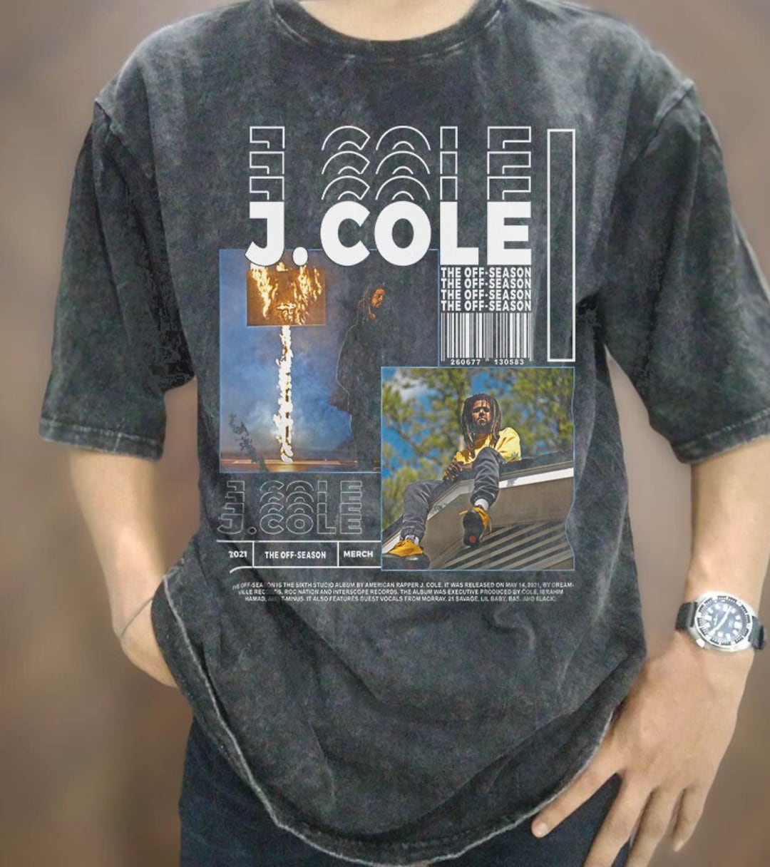 Vintage Wash J Cole Rapper T-shirt, Vintage J Cole Oversized Shirt ...
