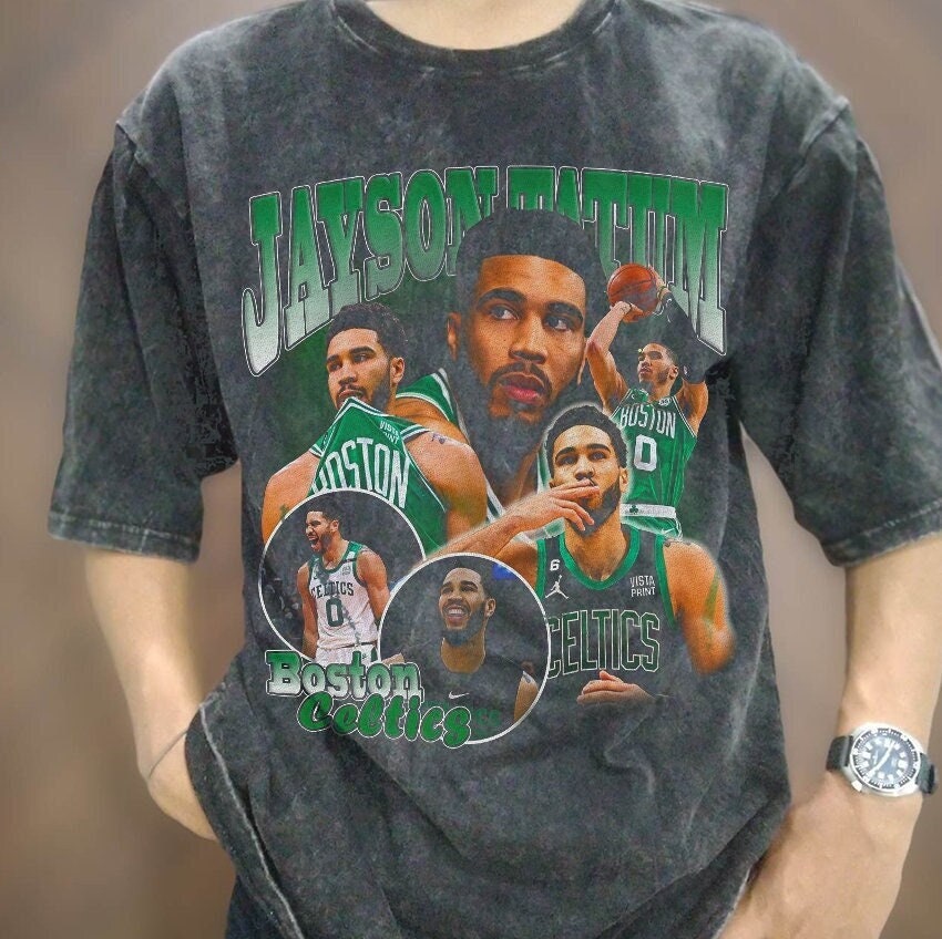 Retro NBA Boston Celtics Jayson Tatum T Shirt, Jayson Tatum Merch - Wiseabe  Apparels