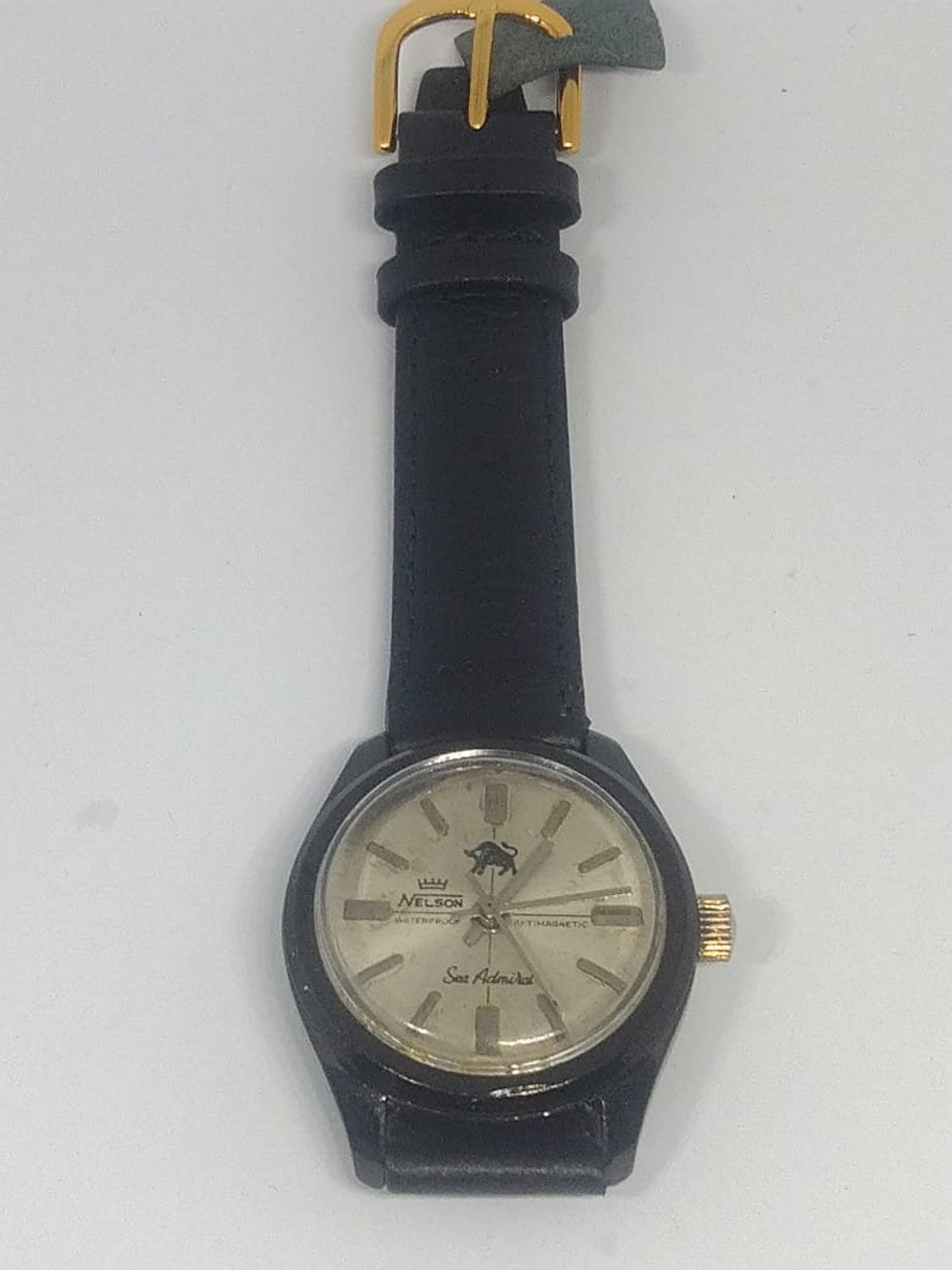 Nelson Watch Vintage 1972 Black PVD Limited is Used Etsy