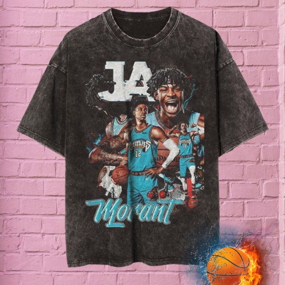 Ja Morant Memphis Grizzlies 90s Vintage x Bootleg Style Rap T-shirt