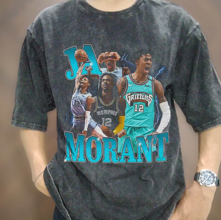 DownSpeak Vintage Wash Ja Morant T-Shirt, Ja Morant Shirt, Morant Shirt, 90s Retro Basketball Player Graphic Tee, Sports Lover Unisex T Shirt