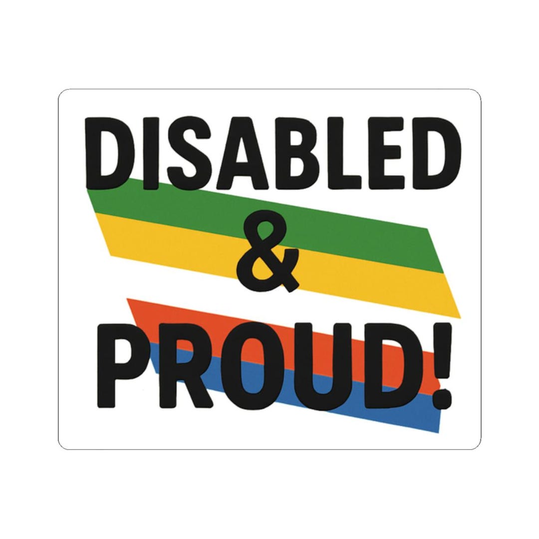 Disability Pride Flag Sticker: Waterproof Vinyl Decal - Etsy