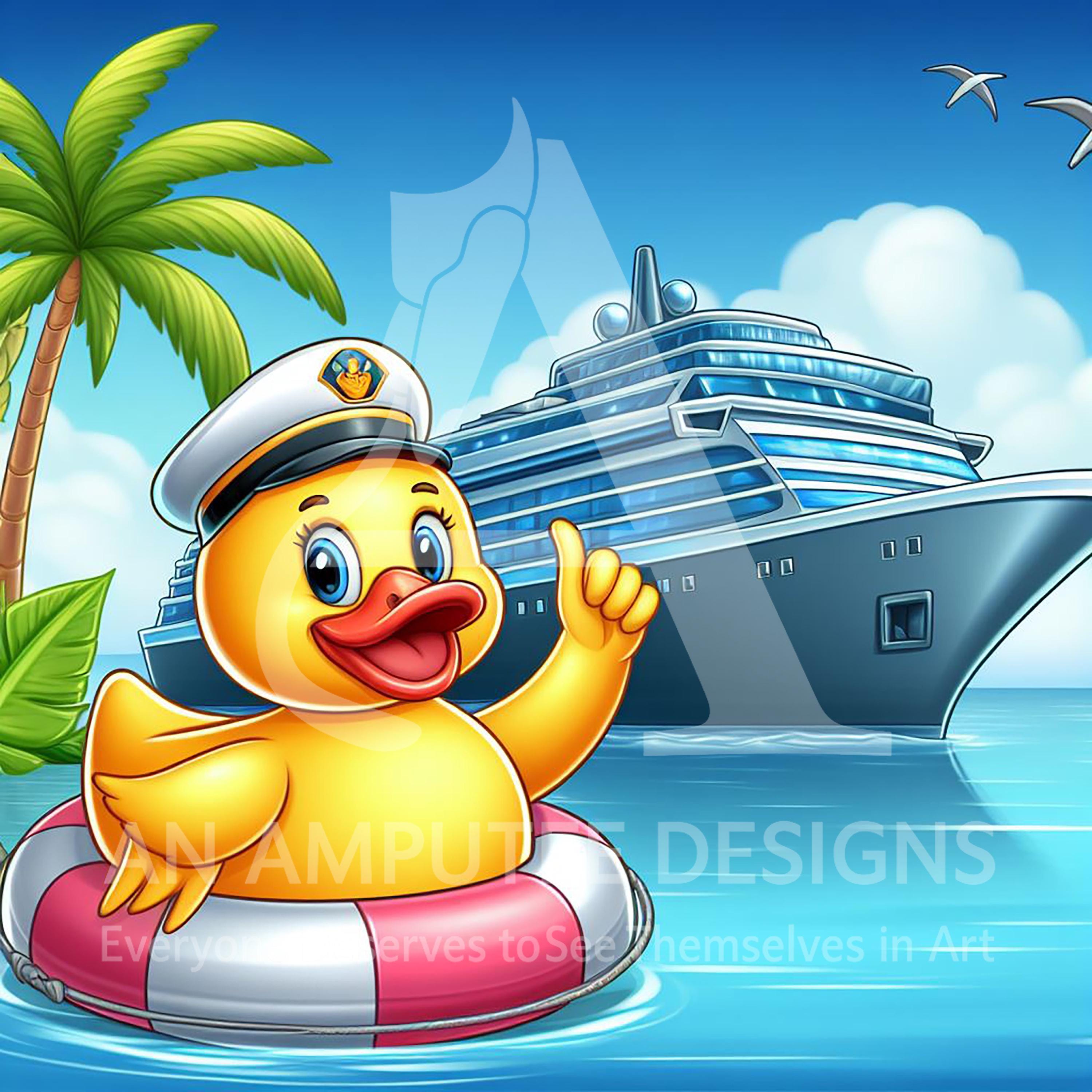Cruise Duck PNG | Captain Duck Clipart | Cruise Door Decor | Hide