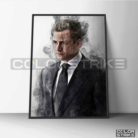 Harvey Specter Poster Harvey Specter Print Suits Art Print Etsy