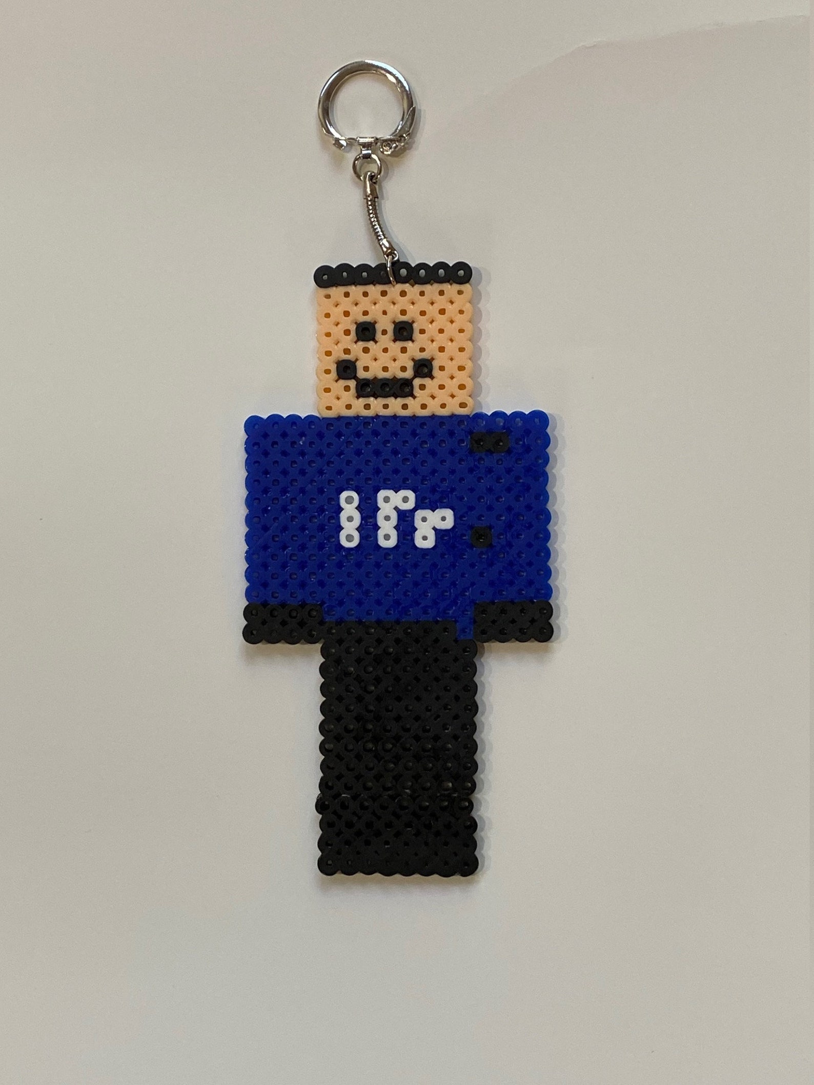 Quackity Skin Dreamsmp Perler Bead Keychain Etsy