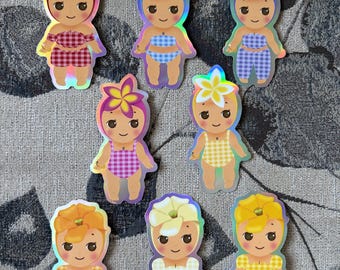 Sunneh Bebeh Pua Series 1 Holographic Sticker